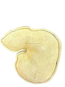 Jouet à mâcher pour petits animaux en forme de caméléon mignon, en cuir et daim durables, pour usage intérieur, taille moyenne, écologique - Product Image 4