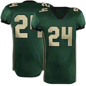 Polyester Made American Football Jerseys Dark Green Color Quick Dry Breathable Moisture-Wicking Training Competition Unisex - Product Image 6