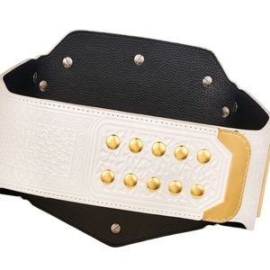 WWE United Kingdom Women's Championship Belt White Leather Gold Design Premium Quality Wrestling Belt for Fans and Collectors - Product Image 5