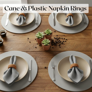 Natural Color Napkin Rings Creative Handcrafted Rattan Napkin Elegant For Anniversary <b>Party</b> <b>Table</b> Decoration Item - Product Image 5