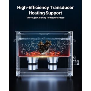 Limpiador Ultrasónico Profesional de 15L con Pantalla Digital, 240W, Acero Inoxidable, Incluye Limpiador Ultrasónico - Product Image 3