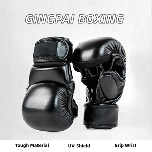 ถุงมือฝึกซ้อม MMA ระดับโปร หนัง PU แบบเปิดนิ้ว สำหรับการต่อสู้และการตีต่อย เหมาะสำหรับทุกวัย ผลิตโดยโรงงาน OEM - Product Image 5
