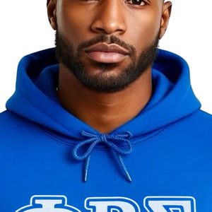 Sweat-shirt à capuche d'hiver brodé et imprimé Phi Beta Sigma bleu pour homme, pull à lettres grecques, vêtement de fraternité, coupe classique - Product Image 2