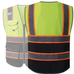 Chaleco Paramédico Reflectante de Alta Visibilidad Personalizado OEM, con Múltiples Bolsillos de Almacenamiento, Transpirable, para Hombre - Product Image 5