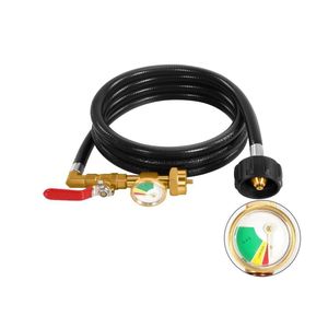 Adattatore per Ricarica Gas Propano CampStove per Bombole da 1 lb e Serbatoi da 20 lb QCC1/Type1 con Valvola e Manometro - Product Image 1