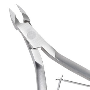 Customize Stainless Steel Curved 6mm Cuticle Nipper Frosted Handle Comfortable Nail Clipper High Quality Manicure Tools Wide Jaw - Product Image 2