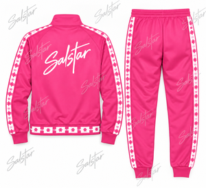 Custom <b>Women</b>’s Tracksuit Set Pink <b>White</b> Sportswear Two Piece <b>Jogger</b> Suit Athletic Training Wear Wholesale Factory Supplier - Product Image 3