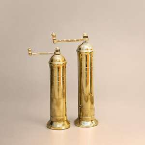 Ustensiles et accessoires de cuisine, salière et poivrière en laiton, moulin à poivre européen de luxe, articles faits à la main par TCD - Product Image 4