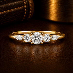Anillo de Compromiso Minimalista de Oro de 14K para Mujer, Diamante Cultivado en Laboratorio de Corte Brillante de 0.30 Quilates TW, Anillo de Boda Certificado, Personalizado y Fino - Product Image 2