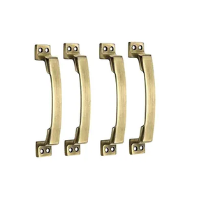 <b>Antique</b> Brass Finish Curved Cabinet Handle Elegant Wave Design Drawer Pull for Kitchen <b>Wardrobe</b> Furniture - Product Image 6