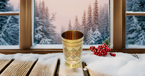 Hand made hammered pure brass glass mint julep <b>cup</b> for moscow mule mugs - Product Image 4