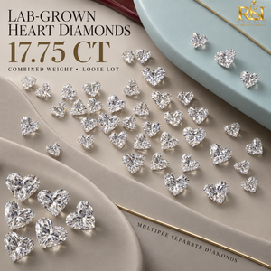 Diamants en vrac cultivés en laboratoire, 17,75 carats, CVD/HPHT |   Lot de diamants non certifiés, couleur DEF, pureté VVS/VS, taille excellente, polis - Product Image 5