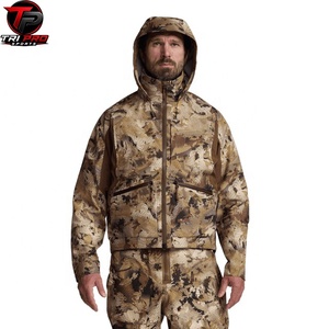 Veste softshell unisexe haut de gamme pour l'extérieur, à capuche, fermeture éclair intégrale, multi-poches, légère, en polyester imprimé, pour la chasse et la randonnée - Product Image 4