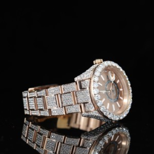 Reloj Mecánico de Edición Limitada para Hombre, Estilo Hiphop, con Moissanita VVS Premium, Lujoso, Brillante, Estilo Urbano, Elegancia Real - Product Image 4