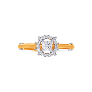 แหวนเพชรทองคำขาว 18K รุ่น Eternal Sunburst ประดับเพชรแบบ Halo ฉลุลายละเอียดอ่อนด้วยทองคำขาว 18K พร้อมประดับเพชรแบบ Pavé ระยิบระยับ - Product Image 3