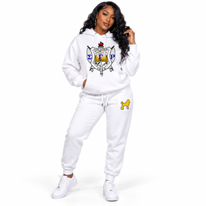 Ensemble de survêtement sportif à capuche Sigma Gamma Rho, nouveau style, personnalisé, streetwear décontracté, vêtements de sport OEM - Product Image 1