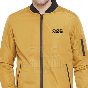 Modern Bomber <b>Jacket</b> For Men Breathable Fabric <b>Light</b> Warm Feel Comfortable Fit For Regular Wear Outdoor Activities - Product Image 5