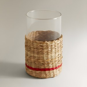 Accessoires de table écologiques en jonc de mer : porte-gobelet, paille, pichet à café, couvercle pour boisson en jonc de mer - Product Image 5