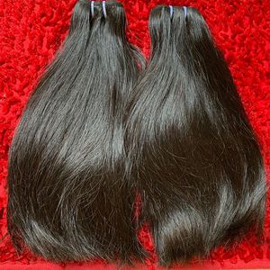 Vietnamese Remy Virgin Bone Straight Single Weft Human Hair <b>Extension</b> Short Straight Wave Style Soft Hand Feeling <b>Cheap</b> Colors - Product Image 3