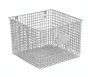 Fine Quality Metal Wire Storage <b>Basket</b> <b>Square</b> Stackable Simple Design Multi-Purpose Neatening Organization - Product Image 1