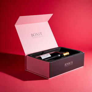 Caja de Regalo Magnética Plegable de Lujo Personalizada para Vino y Champán, Empaque Rígido de Cartón para una Sola Botella - Product Image 5