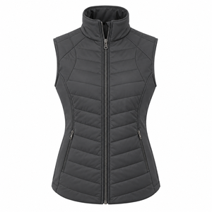 Quilted Polyester Spandex Nylon <b>Sleeveless</b> Horse Riding <b>Gilet</b> <b>Women</b>’s Quilted Riding <b>Gilet</b> for Outdoor Equestrian Activities - Product Image 3