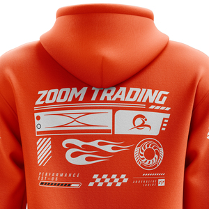 Mens Winter Solid <b>Orange</b> Embroidered Front Logo Pullover <b>Hoodie</b> | Regular Fit Hooded Sweatshirt | ODM Casual Eco-Friendly - Product Image 5