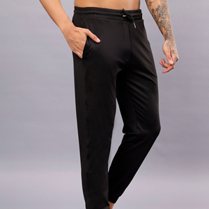 Men's Cotton Sweatpants Elastic Waist Drawstring Casual Ankle Cuffs Breathable Midweight Knitted Joggers Supplier - Product Image 5