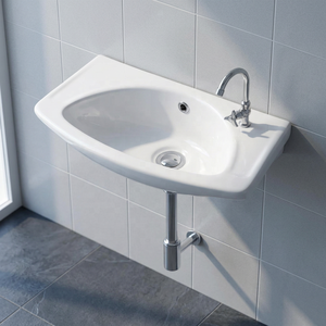 Compact White Ceramic Corner Countertop Wash Basin 15x15 Modern Bathroom Vanity Sink Space Saving Bowl - Product Image 5