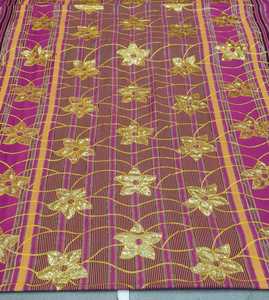 Robe de mariée élégante en dentelle africaine Kanga, broderies et détails perlés, manches longues, coton léger et écologique, été-printemps - Product Image 6