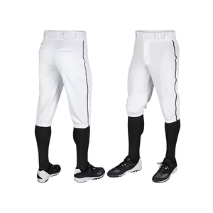 Comfortable hot selling <b>Men</b> Baseball Pant premium quality light weight Antiwrinkle <b>Men</b> Baseball <b>Knickers</b> withTwo Back Pockets - Product Image 4