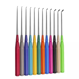 Curetas cervicales de acero inoxidable de primera calidad, herramientas quirúrgicas reutilizables para desbridamiento de columna vertebral, neurocirugía y columna, con certificación CE ISO - Product Image 1