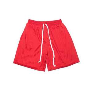 Shorts de sport, de basketball et de streetwear personnalisés à double couche, avec impression par transfert thermique, respirants, à taille élastique, en toile et polyester, avec une entrejambe de 5 pouces - Product Image 1