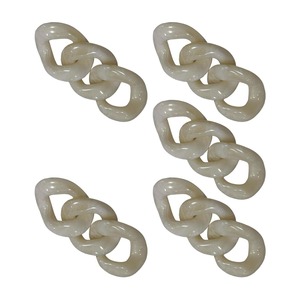 Molde de Resina para Manualidades con Patrón Circular de Eslabones de Cadena en Forma de Corazón de Alta Transparencia, Decoración Artística para el Hogar, Técnica de Fundición Rústica - Product Image 1