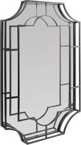 Espejo de Pared con Marco Metálico Art Deco, Rectangular, Decorativo, Pieza Decorativa para el Hogar - Product Image 1