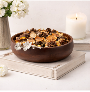 Cuenco de servir artesanal de madera de acacia con rama de flor de cerezo en latón dorado, centro de mesa decorativo de lujo, frutero para regalo - Product Image 2