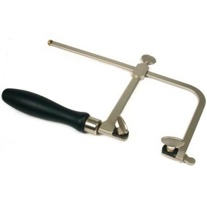 Sierra de arco portátil para joyería sin tornillo de tensión, con mango negro, herramienta para cortar alambre y tallar, para la fabricación de joyas - Product Image 2