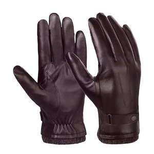 High Quality Leather Winter <b>Gloves</b> Thermal Insulated Warm <b>Gloves</b> for Cold Weather Outdoor Work Driving and Daily Wear - Product Image 1