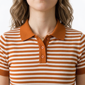 Camiseta Polo de Alta Calidad para Mujer, Estilo Moderno, para Uso en Exteriores, de Algodón, con Logotipo Personalizado - Product Image 4