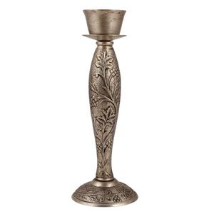 Base redonda de latón antiguo tradicional hecha a mano, soporte de vela para decoración de luz del hogar, SNC-227 de palacio de Artes de la India - Product Image 1