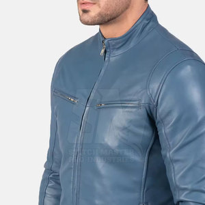 Factory Direct Sale Men Leather <b>Biker</b> <b>Jacket</b> Premium Quality Best Selling Breathable Leather <b>Biker</b> <b>Jacket</b> - Product Image 5