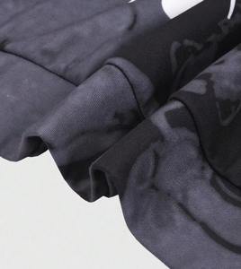 เสื้อฮู้ดดี้ผู้ชายแบบสั่งทำพิเศษ ทรงโอเวอร์ไซส์ พิมพ์ลายดาวห้าแฉกและแมงมุม แขนยาวทรงหลวม ดีไซน์ไหล่ตก - Product Image 5