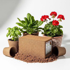 Low EC Coco Peat <b>Block</b> Eco Friendly Compressed Coconut <b>Coir</b> Growing Medium for Plant Growing Soil Improvement and Animal Bedding - Product Image 3