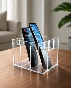 Soporte de Acrílico Transparente para Control Remoto de TV y Aire Acondicionado, Moderno, para Almacenamiento - Product Image 4