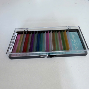 Pestañas NhuY al por Mayor, Hechas a Mano, Naturales, Suaves, de Pelo Sintético, Color Negro Mate, Extensiones de Pestañas con Volumen, Pestañas Individuales de Terciopelo - Product Image 4