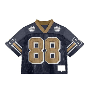 Maillot de football rétro en polyester de haute qualité, personnalisable, à manches courtes, vente en gros, service OEM disponible et grandes tailles - Product Image 1