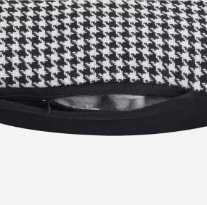 18 x 18 Inch <b>Black</b> Houndstooth Woven Cotton Decorative Throw <b>Pillow</b> Eco-Friendly 400TC Anti-Static Cushion Cover - Product Image 4