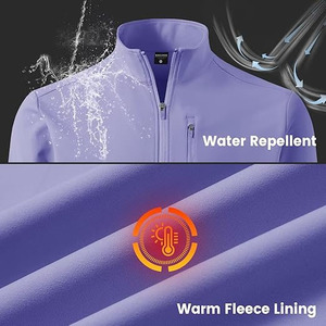 LUCIVA <b>Men's</b> Slim Fit Softshell <b>Jacket</b> Coated <b>Canvas</b> Stand Collar-Precision-Tailored Technical Performance Breathable - Product Image 5