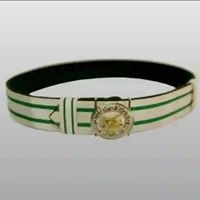 Ceinture de l'Élite de Signalisation Royale avec boucle à fermoir distincte et tissu tricolore