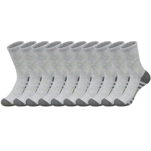 Chaussettes de performance avec soutien de la voûte plantaire, logo sur le revers inférieur, tissu écologique, respirantes et à séchage rapide pour la course, le cyclisme et le basketball - Product Image 4